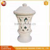 Ornament Natural Granite Creative Stone Lantern With Window thumbnail-1