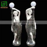 Natural Stone Lady Sculpture Lamp for Garden thumbnail-1