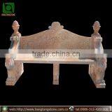 Sunset Red Marble Outdoor Bench thumbnail-1