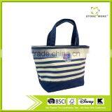 Store More Striped Sailor Summer Beach Shopping Canvas Handbag Tote Bag Shoulder Bag thumbnail-1