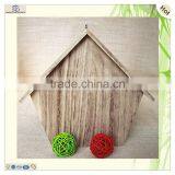 Natural Large Space Safeguard Window Unfinished Wood Birdhouse thumbnail-3