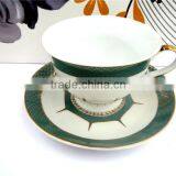 New Porcelain Ceramic Red Tea Cups and Saucers thumbnail-1