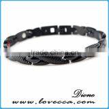 Top Selling Men White Tungsten Mesh and Ceramics Bracelet thumbnail-4