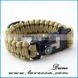 Military Color Emergency Survival 550 Paracord Braided Bracelet Manufacturer thumbnail-3