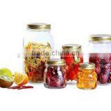Clear Cylinder Glass Jar With Tin Lids for Canning thumbnail-1
