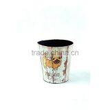 Cute Dog Print Waste Bin Faux Leather Trash Can For Home/Office/Hotel thumbnail-2