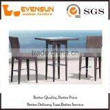 3PC Traditional Bar Set Wicker Garden Furniture thumbnail-1