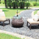 garden leisure rattan furniture supplier Hotel outdoor furniture PE rattan chairs and coffee table