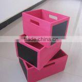 Colorful Wooden Boxes With Black Board thumbnail-1