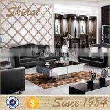 New Chinese Leather Sofa Furniture, Wooden Sofa Set Designs thumbnail-3