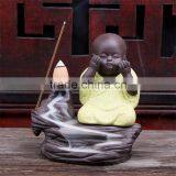 Colorful Ceramic Monk Burner Creative Decor Backflow Incense Crafts thumbnail-2