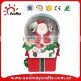 High Quality Custom Christmas Resin Glass Human Snow Globe With Santa Claus Inside thumbnail-6