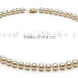 White 6-7mm AA Quality Freshwater Pearl Jewelry Set thumbnail-3