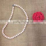 9-9.5 mm Pink Button Freshwater Pearl Necklace thumbnail-3