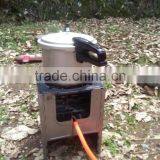 Outdoor Camping Stainless Protable Charcoal and Gas Bbq Stove With Carry Bag thumbnail-4