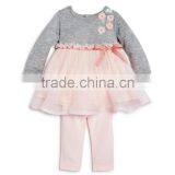 Infant Girls' Tutu Top and Leggings Set Flower Girl Dresses Childern Frocks Designs Kid Dress 2016 HSD5622 thumbnail-1
