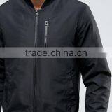 2017 High Quality New Design Durable 100% Polyester Smooth Mesh Lining Black Rib Cuffs Running Casual Men Bomber Jacket thumbnail-3