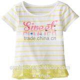 The Children's Place Little Girls' Short-Sleeve Stripe Ruffle Top thumbnail-3