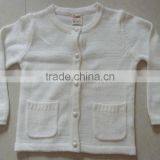 New Style Girl Sweater Cardigan Coat Child Sweater Long-sleeve Sweet Knitwear (BKNK5339) thumbnail-1