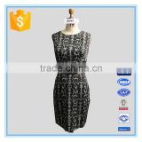 Ladies Fashion Cotton Spandex Frocks Casual Dresses With Belt