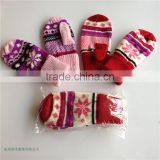 Winter Polar Fleece Fingerless Mitten Knit Embroidery Baby Children Kids Mitten Cheap Customer Logo Boy Girl Mitten thumbnail-6