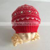2016 New Fashion Winter Hand Made Knitted Kids Beanie Hats thumbnail-3