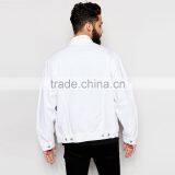 Wholesale White Plain Denim Jacket Fashion Design Fancy Wear thumbnail-2