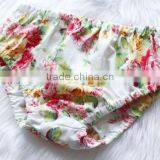 Newborn Girl Nappy Cover Floral Bloomer Cotton Print Fabric China Supplier thumbnail-1