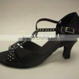 Women's Satin Ballroom Shoes With Diamond #6718A thumbnail-1