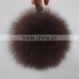Myfur Genuine Pure White Soft Fox Fur Bobble Bag Charm Animal Fur Aceessory thumbnail-3