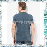 Wholesale Men's High Qualityn V Neck Combed Cotto Tee Shirts thumbnail-2