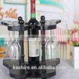 European Style Creative Wine Rack, Wooden Frame, Wooden Butterfly Wine Shelf thumbnail-2