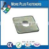 Made in Taiwan Brass Flat Silver Galvanized Stainless Steel Square Washer thumbnail-6