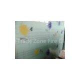 Silk Screen Colored Tempered Glass For Architectural Decoration , Never Fade