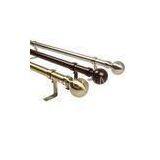 Aluminum Alloy Ball Metal Curtain Finials , Twisted Curtain Rod Finial thumbnail-1