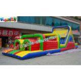 Professional Kids Cool 0.55mm PVC tarpaulin Inflatables Obstacle Course Rentals