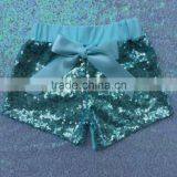 Champagne Pink PEACH Sparkle Sequin SHORTS Girls Birthday Outfit Rose Gold Infant Toddler Baby Girl Short thumbnail-4