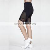 Mesh Compression Leggings Black Active Workout Tights for Running Women Yoga Shorts thumbnail-2
