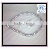 Mothers Day Hot Sell High Quality Cheap Customed Pearl Beads Statement Necklace and Earring Jewelry Sets