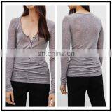 High Quality Clothing Manufacturers Ladies Polyester Spandex Blouse Wholesale Fashion Clothing NT7005 thumbnail-1