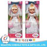 New Baby Fashion 14inch Wedding Doll Dress up Doll Games for Girls