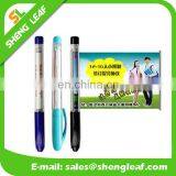 Transparent color with cap flag ball pens