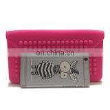 Block Recatangele Cluth Phone Card Holder Wallet Fashion Jelly Silicone Wallet Purse thumbnail-6