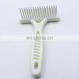 Portable Handle Dog Grooming Brush Double-rowed Teeth Needles Pets Fur Remover Comb thumbnail-3