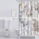 Marble Ink Texture Background Pattern Print Luxurious Shower Curtain thumbnail-2