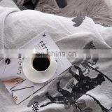 RAWHOUSE China Wholesale Throw Blanket Yarn Dyed Leopard Double Side Woven Throws Tassels Cover Sofa Home Decor thumbnail-5