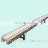 Food Grade White PVC Flat/ Horizontal Belt Conveyor With Adjustable Height Support Legs