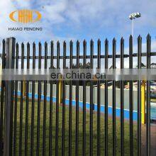 Low Price Durable Galvanised Steel Palisade Fences,black Powder Coated Palisade Fence,high Quality Black Powder Coated Palisade