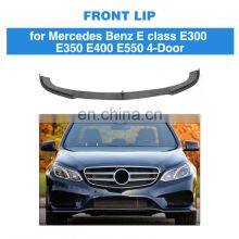 W213 E Class Carbon Fiber Front Bumper Lip for Mercedes Benz E300 E350 E400 E550 4-Door 13-15 thumbnail-2
