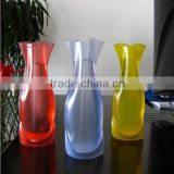Hot Promotion High Quality and Colored Pvc Flexible Vase for sale